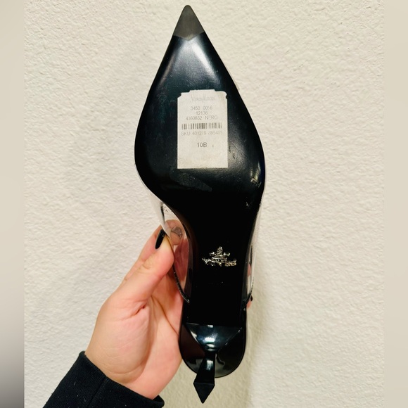 Prada Modellerie Clear Metallic Mules size 40 - Picture 7 of 9